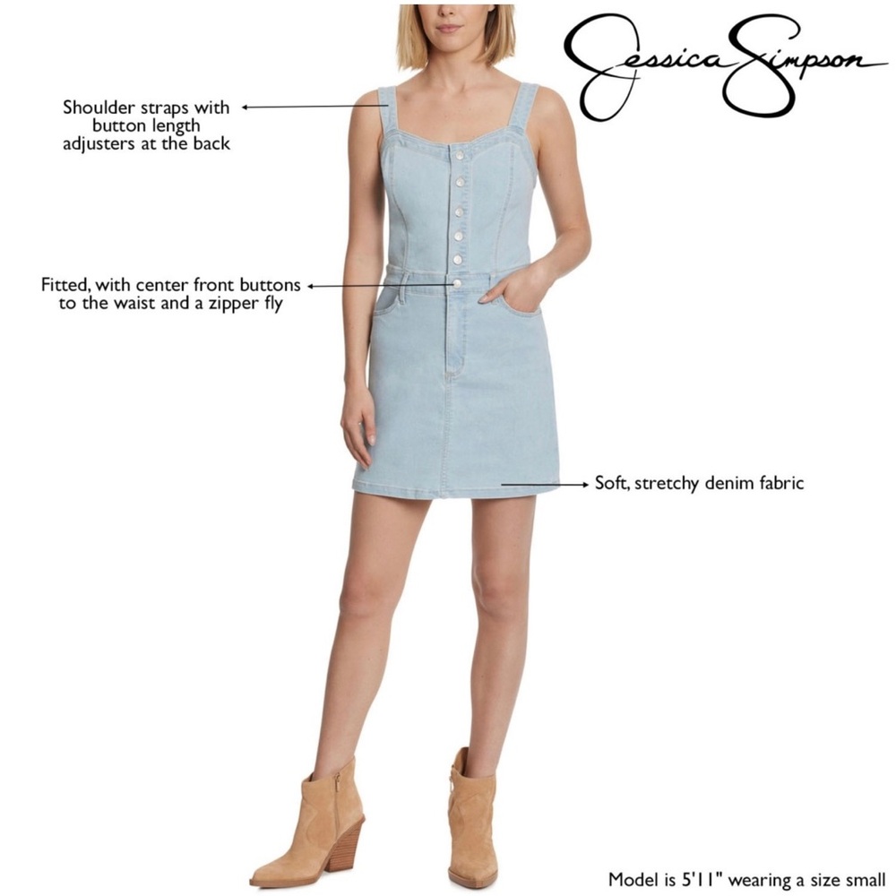 Jessica Simpson NWT Wanda Denim Dress Sz. 16